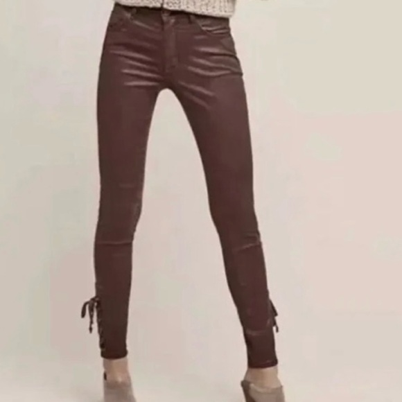 Pilcro And The Letterpress Women’s Pants Lace-up Ankle Size 29 - Picture 3 of 14